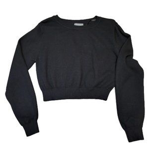 Primark Black Soft Knit Cropped Sweater Size Medium​​​